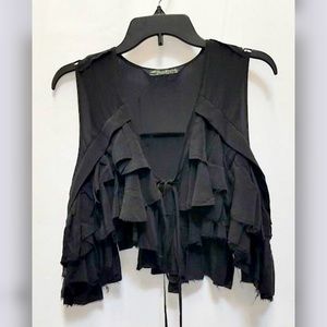 AllSaints Women's Black Blouse Sz 12